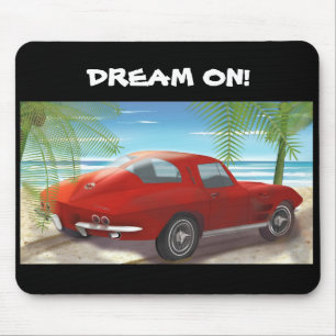 1963 röda plats Mousepad för Corvette Musmatta