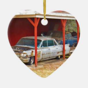 1963 Silver Sadan deville Julgransprydnad Keramik