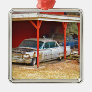 1963 Silver Sadan deville Julgransprydnad Metall