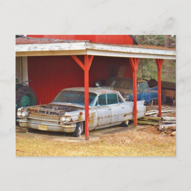 1963 Silver Sadan deville Vykort (Framsida)