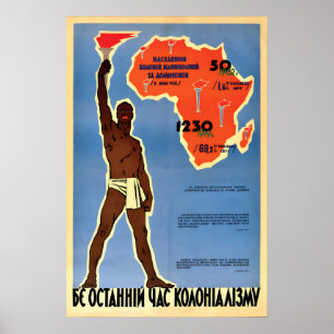 1963 Sovjetisk anti-imperialistisk affisch -Den si
