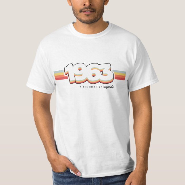 1963 The birth of legends T Shirt (Framsida)