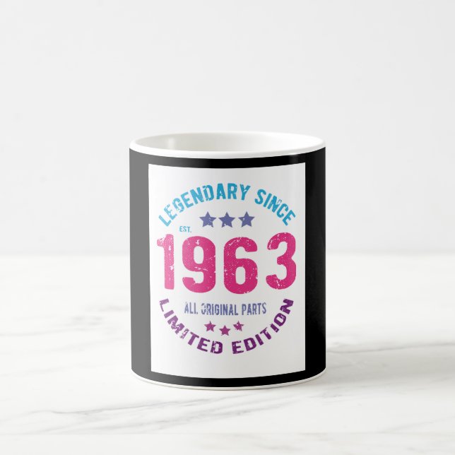 1963 Vintagens födelsedag Kaffemugg (Center)