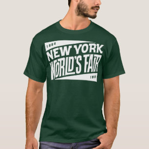 196465 New York World Fair Tiki Font White T Shirt