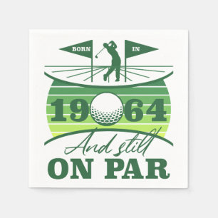 1964 60:e födelsedag Golf Humor Pappersservett