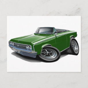 1964-65 Cutlass-Grönt, konvertibel Vykort