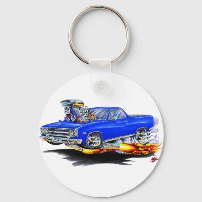 1964-65 El Camino Blue Lastbil Nyckelring (Framsida)