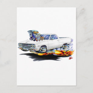 1964-65 El Camino White Lastbil Vykort