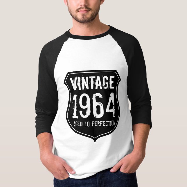 1964 Åldrats till perfektion t-shirt för 50-åriga  (Framsida)