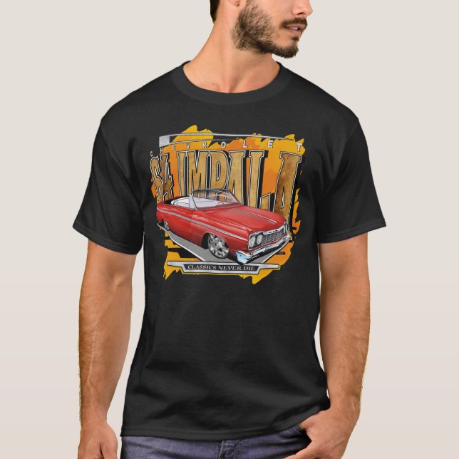 1964 beställnings- Chevrolet Impala cabriolet Tee (Framsida)