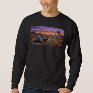 1964 Cadillac på Route 66 Lång Ärmad Tröja