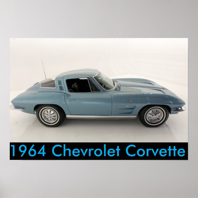 1964 Chevrolet Corvette Poster (Framsidan)