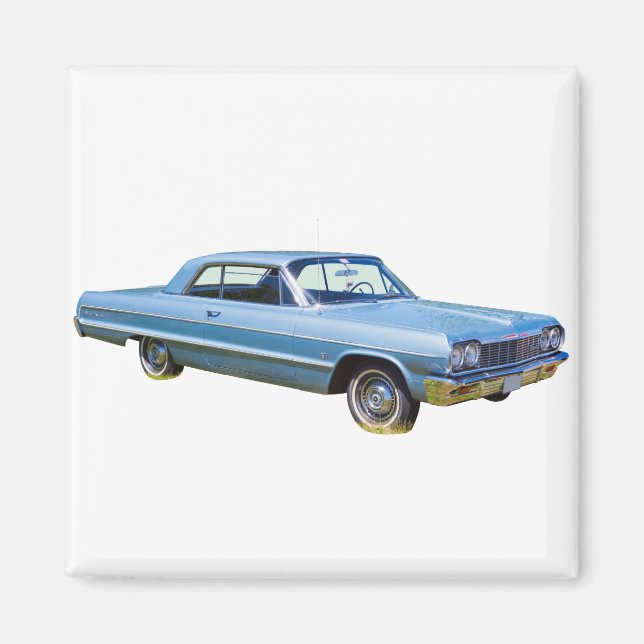 1964 Chevrolet Impala Antique Car Magnet (Framsidan)