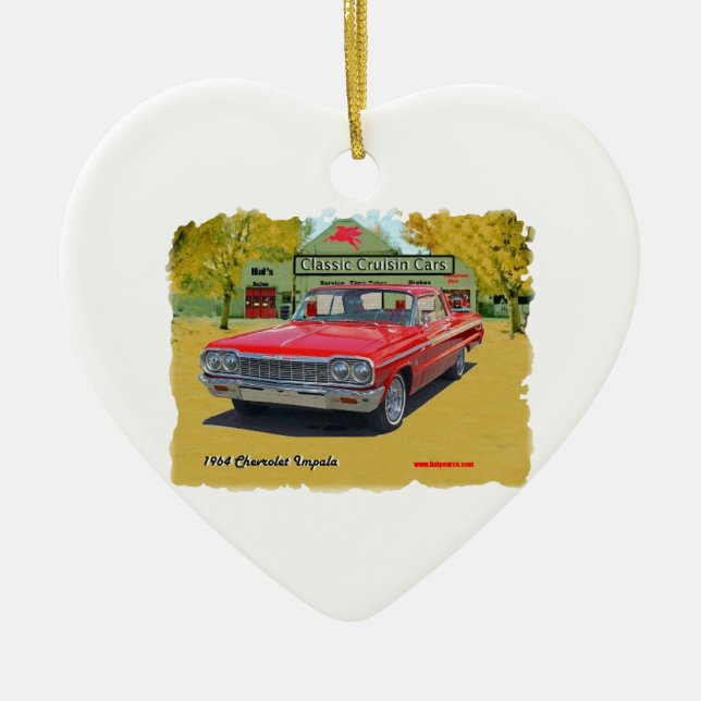 1964_Chevrolet_Impala Julgransprydnad Keramik (Framsidan)