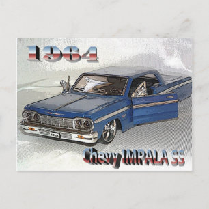 1964 Chevy IMPALA S-vykort Vykort
