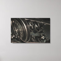 1964 Chrysler New Yorker Dashboard-Kanvastryck