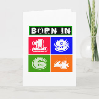 1964 födelsedagdesigner kort