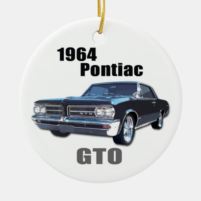 1964 GTO- beklär Julgransprydnad Keramik (Framsidan)