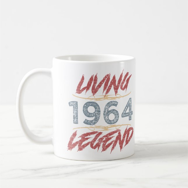 1964 Legend 60:e födelsedagen Kaffemugg (Vänster)