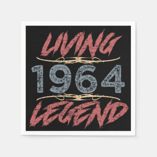 1964 Legend 60:e födelsedagen Pappersservett