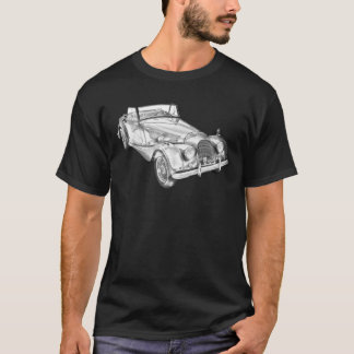 1964 Morgan Plus 4 Conversible Sports Car Illustra T Shirt