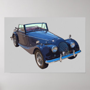 1964 Morgan Plus 4 Konvertibla sportbilar Poster