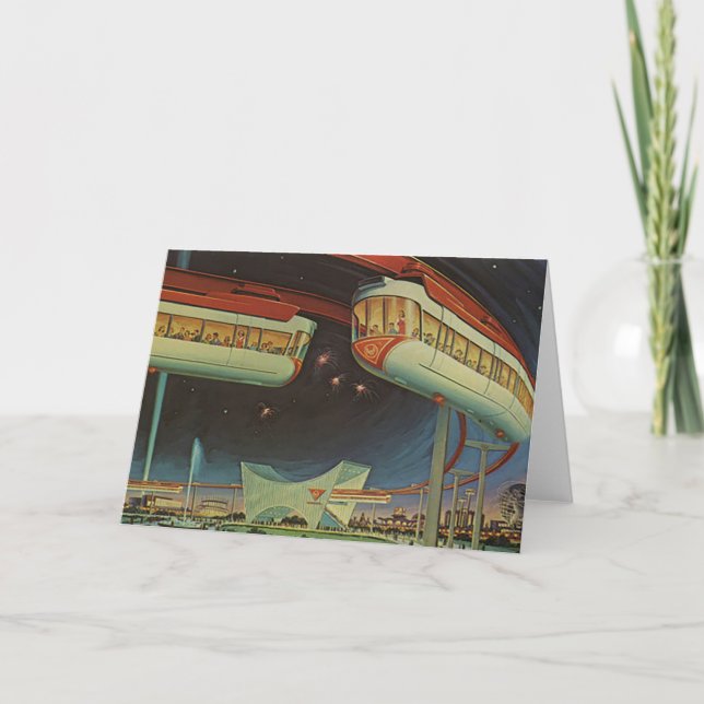 1964 New York World's Fair Monorail Kort (Framsida)