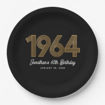 1964 Svart Falskt Guld 60-årsdag