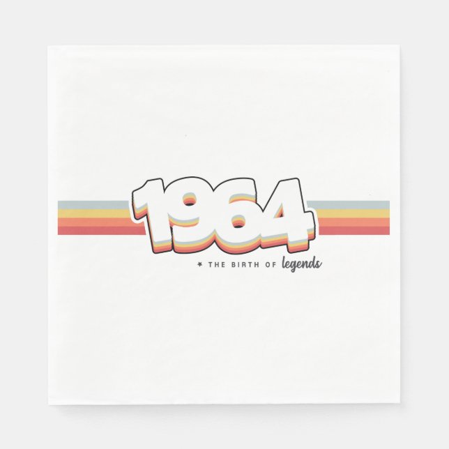 1964 The birth of legends Pappersservett (Framsidan)