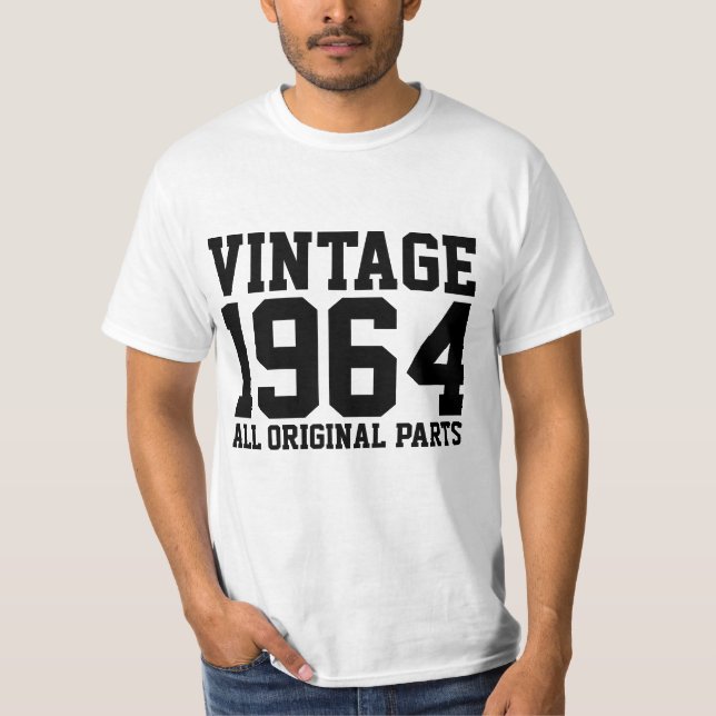 1964 VINTAGE BIRTHDAY T-shirts (Framsida)