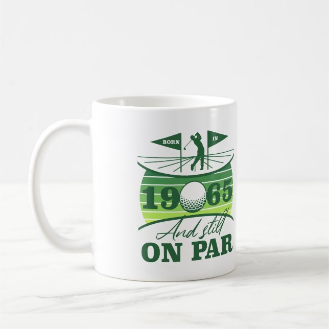 1965 60:e födelsedag Golf Humor Kaffemugg (Vänster)