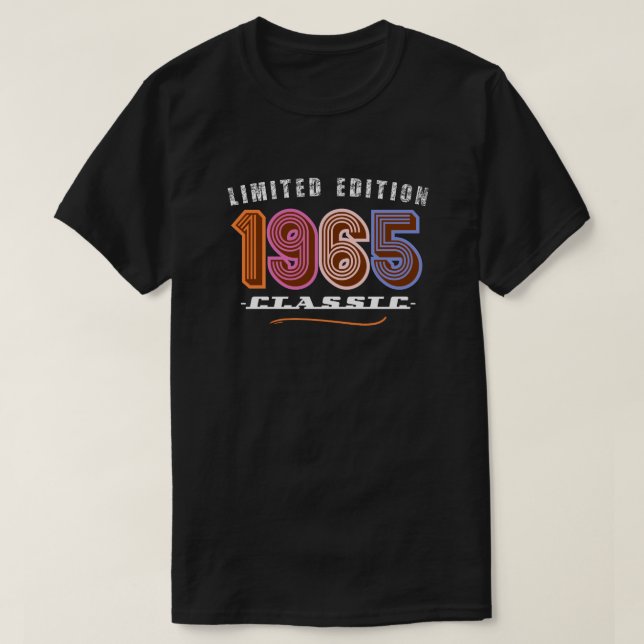 1965 60:e födelsedagen t shirt (Design framsida)