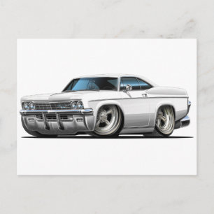 1965-66 Impala Vitbil Vykort