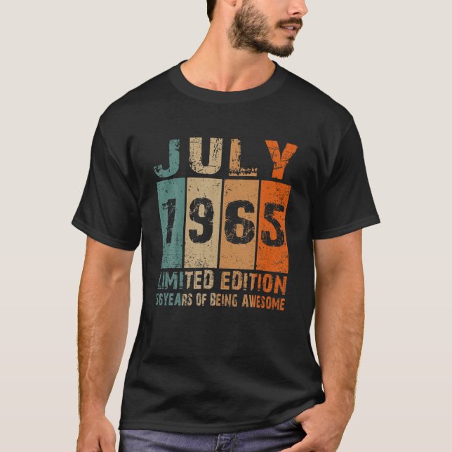 1965 års Begränsad utgåva 56 födelsedag, 56 år gam T Shirt (Framsida)