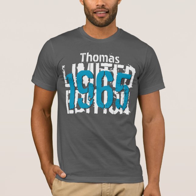 1965 års Begränsadare utgåva 50:e födelsedagsprese T-shirt (Framsida)