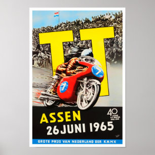 1965 Assen TT Grand Prix Poster