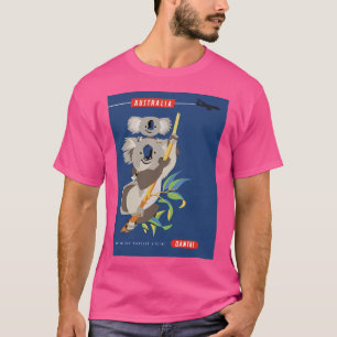 1965 Australien Qantas Koalas Airline Reklam P T Shirt