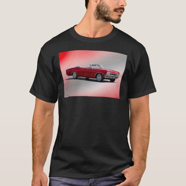 1965 Chevrolet 396 Impala Conversible Classic T-Sh T Shirt (Framsida)
