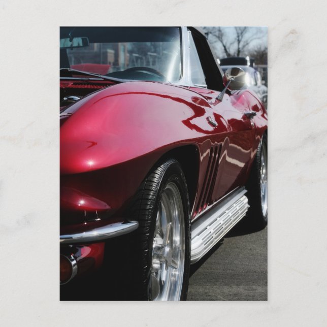 1965 Chevy Corvette Vykort (Framsida)