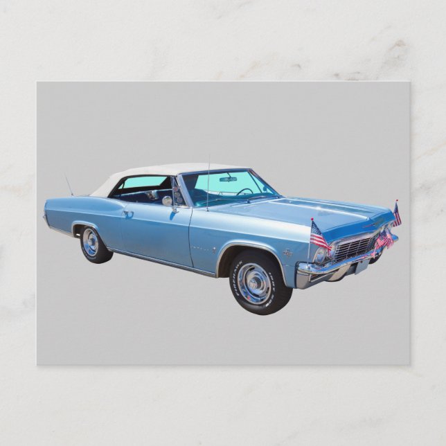 1965 Chevy Impala 327 Konvertibel Vykort (Framsida)