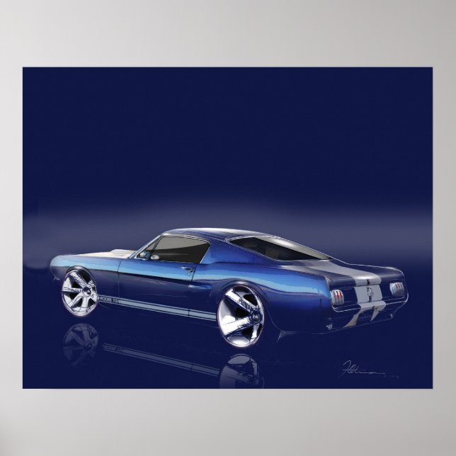 1965 Classic Mustang Poster (Framsidan)