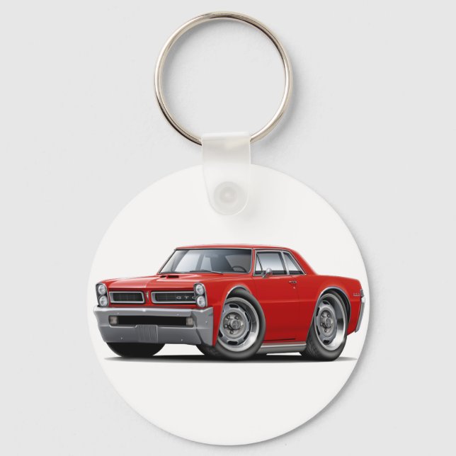 1965 GTO Red Car Nyckelring (Framsida)