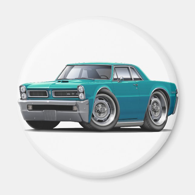 1965 GTO Teal Car Magnet (Framsidan)