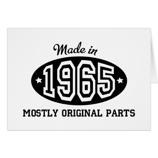 1965 HÄLSNINGSKORT (Framsidan Horizontal)