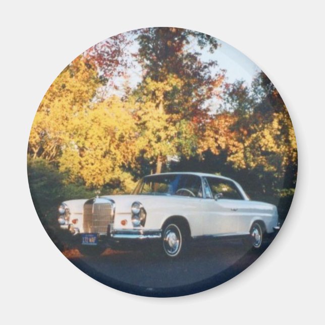1965 Mercedes-Benz 220SEb-kupong Magnet (Framsidan)