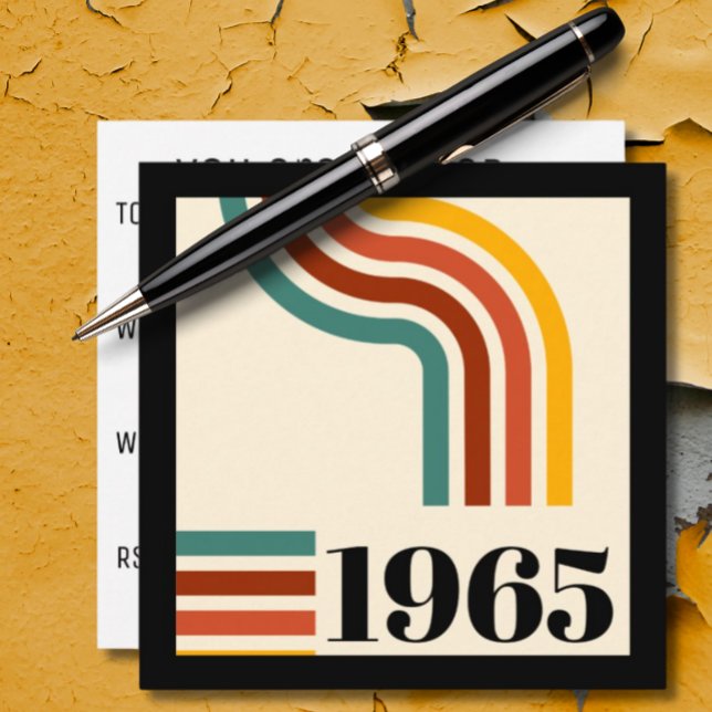 1965 Retro Rand Vintage affisch Inbjudningar (Skapare uppladdad)