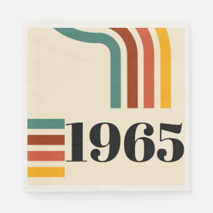 1965 Retro Rand Vintage affisch Pappersservett