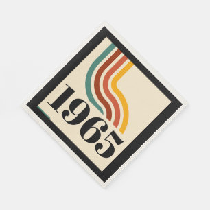 1965 Retro Rand Vintage affisch Pappersservett