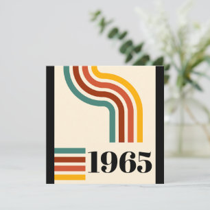 1965 Retro Rand Vintage affisch Tack Kort