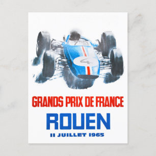 1965 Rouen Grand Prix Vykort